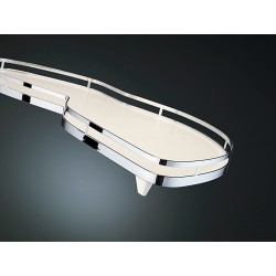LeMans Highboard balos sarokszekrény vasalat 1265x600mm Arena Style